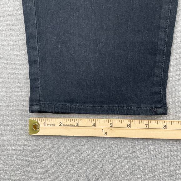 NYDJ Jeans Plus Size 28W Black Relaxed Tapered Lightweight Stretch Denim - Picture 8 of 16